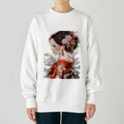 AQUAMETAVERSEの和服姿の女性　sanae 2074 Heavyweight Crew Neck Sweatshirt