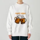 JUNK_HEDDのビールでハッピー Heavyweight Crew Neck Sweatshirt