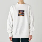 ロマンティックのハワイの夕陽 Heavyweight Crew Neck Sweatshirt