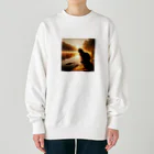 くろにゃんのくろにゃん Heavyweight Crew Neck Sweatshirt