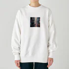 xgs648の近未来ロボット Heavyweight Crew Neck Sweatshirt