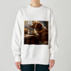 ponazuの帰りを待つ犬 Heavyweight Crew Neck Sweatshirt