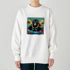 マジカルメッセージのスキューバダイビングをするゴリラ Heavyweight Crew Neck Sweatshirt