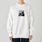 jkmurataのパールネックレス大好きなカッコいいねこがシドニーオペラハウス前にて Heavyweight Crew Neck Sweatshirt