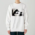 suzuri2024のりんごを一つくださいな Heavyweight Crew Neck Sweatshirt