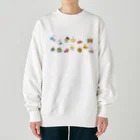 もふもふ堂のギリシャ神話好きへ！、かわいい１２（１３）星座のデザイン Heavyweight Crew Neck Sweatshirt