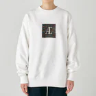 MACOCCHIの一瞬で目を引く！アルファベットの美しい装飾文字 Heavyweight Crew Neck Sweatshirt