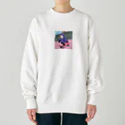 tak12_12のスケーターペンギン君 Heavyweight Crew Neck Sweatshirt