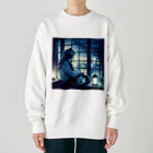 zengoの雨になったね Heavyweight Crew Neck Sweatshirt