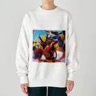 hatomaru348の情熱的な蠍 Heavyweight Crew Neck Sweatshirt