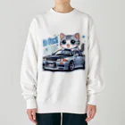 takkun0328のGT-Rと猫の夢のコラボ！ Heavyweight Crew Neck Sweatshirt