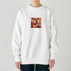 TEFのボールと戯れる犬 Heavyweight Crew Neck Sweatshirt