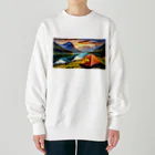 Kz_25@アウトドアーのキャンプファッション -Sunrise- Heavyweight Crew Neck Sweatshirt