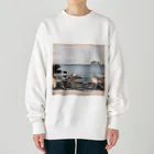 Apricot_taruの海辺のカフェ Heavyweight Crew Neck Sweatshirt