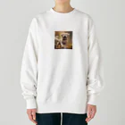 h_n_k_kの可愛い小型犬 Heavyweight Crew Neck Sweatshirt