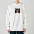 sadajapanの家族の帰りを待つコーイケルホンディエ Heavyweight Crew Neck Sweatshirt