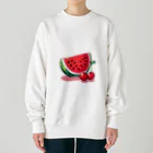 jokemanのスイカとチェリー Heavyweight Crew Neck Sweatshirt