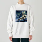 DREAMHOUSEの雪山のオオカミの群れ Heavyweight Crew Neck Sweatshirt