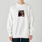 shaiermoiの首をかしげているトイプードル Heavyweight Crew Neck Sweatshirt