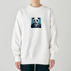 crazypanda2のビジネスパンダ Heavyweight Crew Neck Sweatshirt