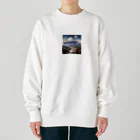 AQUAMETAVERSEの山の美しい風景　なでしこ1478 Heavyweight Crew Neck Sweatshirt