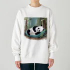 すとろべりぃのおねんねパンダ Heavyweight Crew Neck Sweatshirt