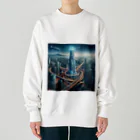 不思議なくうかんの現代版バベルの塔 Heavyweight Crew Neck Sweatshirt