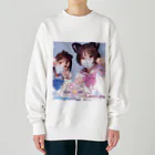 midori_kawaのYuki&JK セーラー服コラボ 夢をつかみ取れ❗️ Heavyweight Crew Neck Sweatshirt