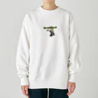 きんぎょのハンガーにぶら下がったゴリラ Heavyweight Crew Neck Sweatshirt