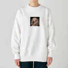 AQUAMETAVERSEの花と蝶の中に入り込む女性　なでしこ1478 Heavyweight Crew Neck Sweatshirt