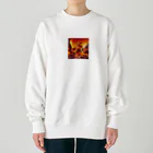 lonely_wolfの炎のタイガー・バーサーカー Heavyweight Crew Neck Sweatshirt