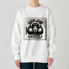 keikei5の上品な表情のプードル Heavyweight Crew Neck Sweatshirt