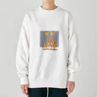 GIRAFFEの三頭身なキリン Heavyweight Crew Neck Sweatshirt