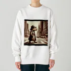 連想系のカピバラも向かう、明日へ。 Heavyweight Crew Neck Sweatshirt