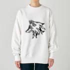 ぽんsの狐 Heavyweight Crew Neck Sweatshirt