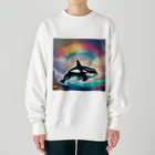 てぃっちゃんのシャチ Heavyweight Crew Neck Sweatshirt