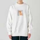 ニャン丸の火の世界に生まれたドラゴン Heavyweight Crew Neck Sweatshirt