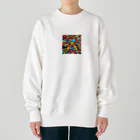 BrilliantTiaraのカラフルボタン Heavyweight Crew Neck Sweatshirt