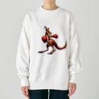 癒し系グッズのカンガルー Heavyweight Crew Neck Sweatshirt