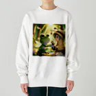 Pyon ＆ Bunのぴょんとぶんの明るい兆し Heavyweight Crew Neck Sweatshirt