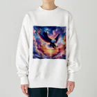 creatoonの空と大鷹 Heavyweight Crew Neck Sweatshirt