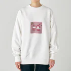 ‪︎‬♥︎sumin‪︎‬♥︎のいちごなうさぎ Heavyweight Crew Neck Sweatshirt