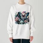 momonekokoの艶やかな世界で踊る蝶 Heavyweight Crew Neck Sweatshirt