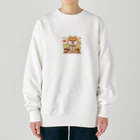 メアリーの可愛らしい表情の柴犬が感謝の気持ちを込めて Heavyweight Crew Neck Sweatshirt