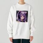 nukojiroの猫耳系女子 Heavyweight Crew Neck Sweatshirt