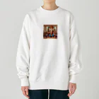 ganeshaの学校で教師の役割を果たしているガネーシャ Heavyweight Crew Neck Sweatshirt