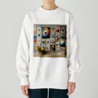 しまじろうプリウス!!の色彩遊戯 Heavyweight Crew Neck Sweatshirt