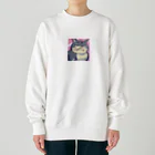 burebiの怒る猫 Heavyweight Crew Neck Sweatshirt