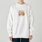 kawaii和食のおにぎりVS食パンの戦い Heavyweight Crew Neck Sweatshirt