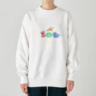 点々丸天丸_ｵｵﾄﾘﾃﾌのDINOSAURIA 恐竜 Heavyweight Crew Neck Sweatshirt